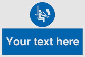 Custom Mandatory: Open safety bar of chairlift